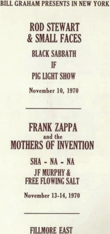 13+14/11/1970Fillmore East, New York, NY [2]